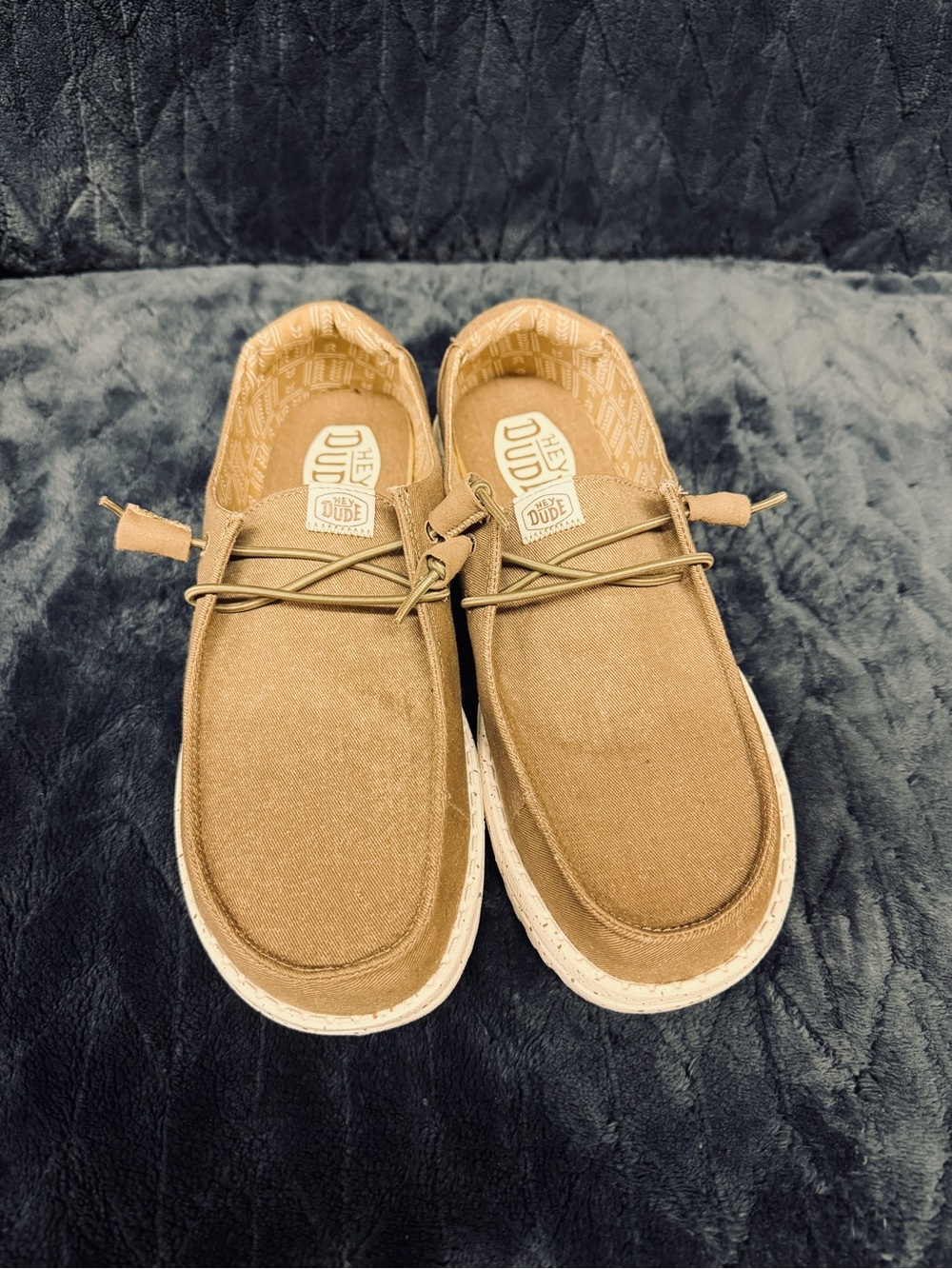 Hey Dude Wally Brown Canvas Women’s Casual Shoes